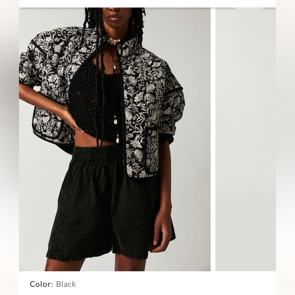 Free People Preppy Poplin Pull On shorts NWT - Picture 6 of 8